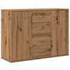 VidaXL Buffet chêne artisanal 88x30x64 cm bois d'ingénierie, meuble de rangement, meuble de rangement de cuisine, meuble de 855893