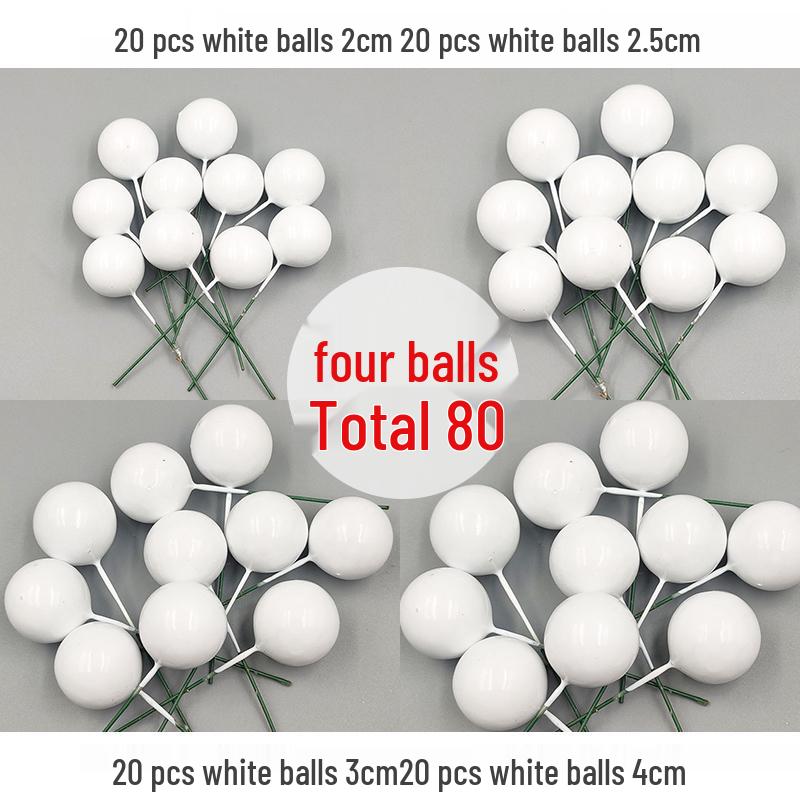Valentine's Day & Birthday Cake Topper: Gold, Silver, and Colorful Transparent Wishing Balls Decoration