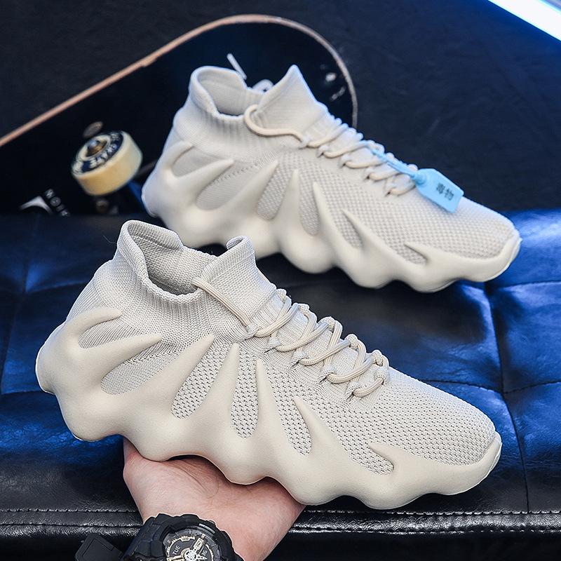 

2025 Flyknit Octopus Trendy Korean-Style Breathable Casual Sneakers for Couples 41