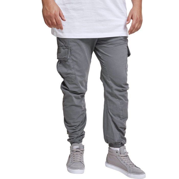 Jogging Cargo - Urban Classics - Gris foncé - 100% coton - Idéal pour le fitness - Coupe Cargo