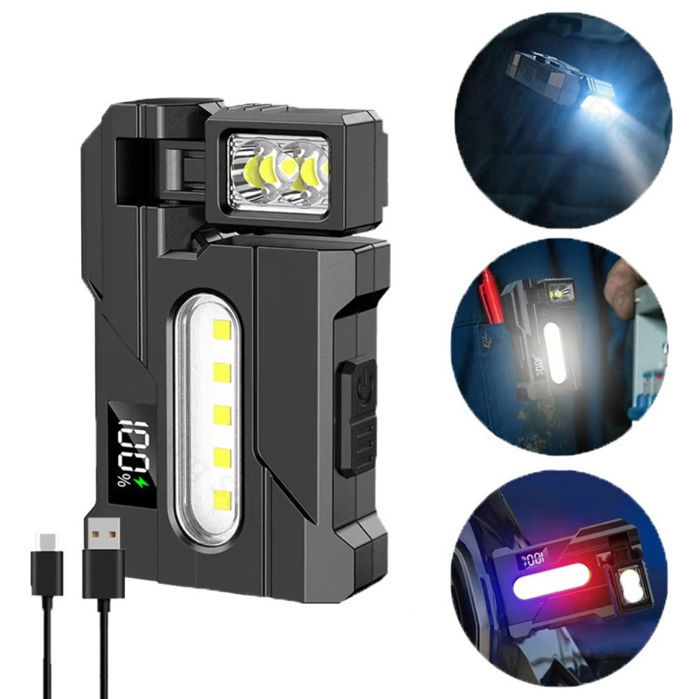 Water Resistant Pocket Camping Light Multi-functional LED Emergency Flashlight  Emergency Rescue