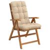 4 piece High Back Cushion Set VIANEN 100percent  Polyester Cream