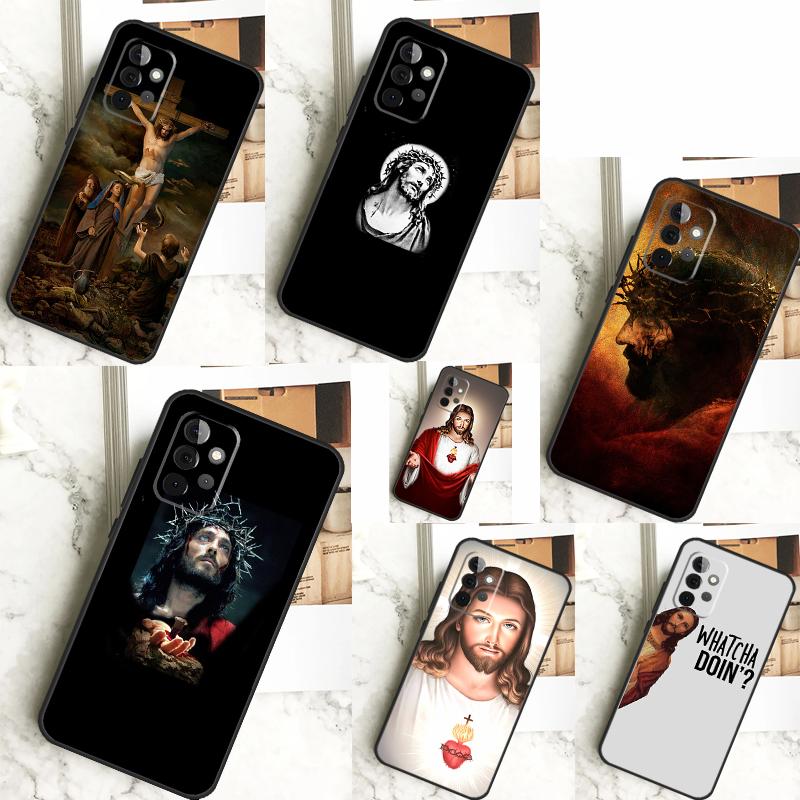

Чохол Christian Jesus для Samsung Galaxy A54 A34 A14 A15 A35 A55 A52 A32 A12 A51 A71 A33 A23 A13 A53 Coque Samsung A54 5G