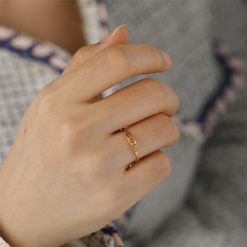 Simple and Fashionable Ring, Elegant Sun Moon Phase Women's Ring, Jewelry Wedding Gift.