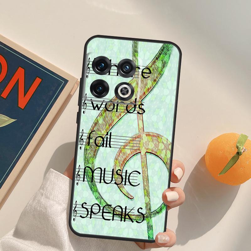 Music Note Musical Treble Clef Case For OnePlus 13T 10T 10R 12R 13R 15 13 12 11 10 9 Pro Nord CE 5 2 3 4 Lite N20 N30 Cover