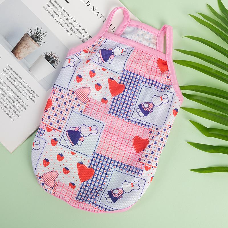 

XS-XXL Ультратонкий охлаждающий жилет для собак Дышащая одежда Одежда для питомцев для маленьких собак Милый фруктовый принт Летняя футболка для щенков и кошек Дешевая футболка XS