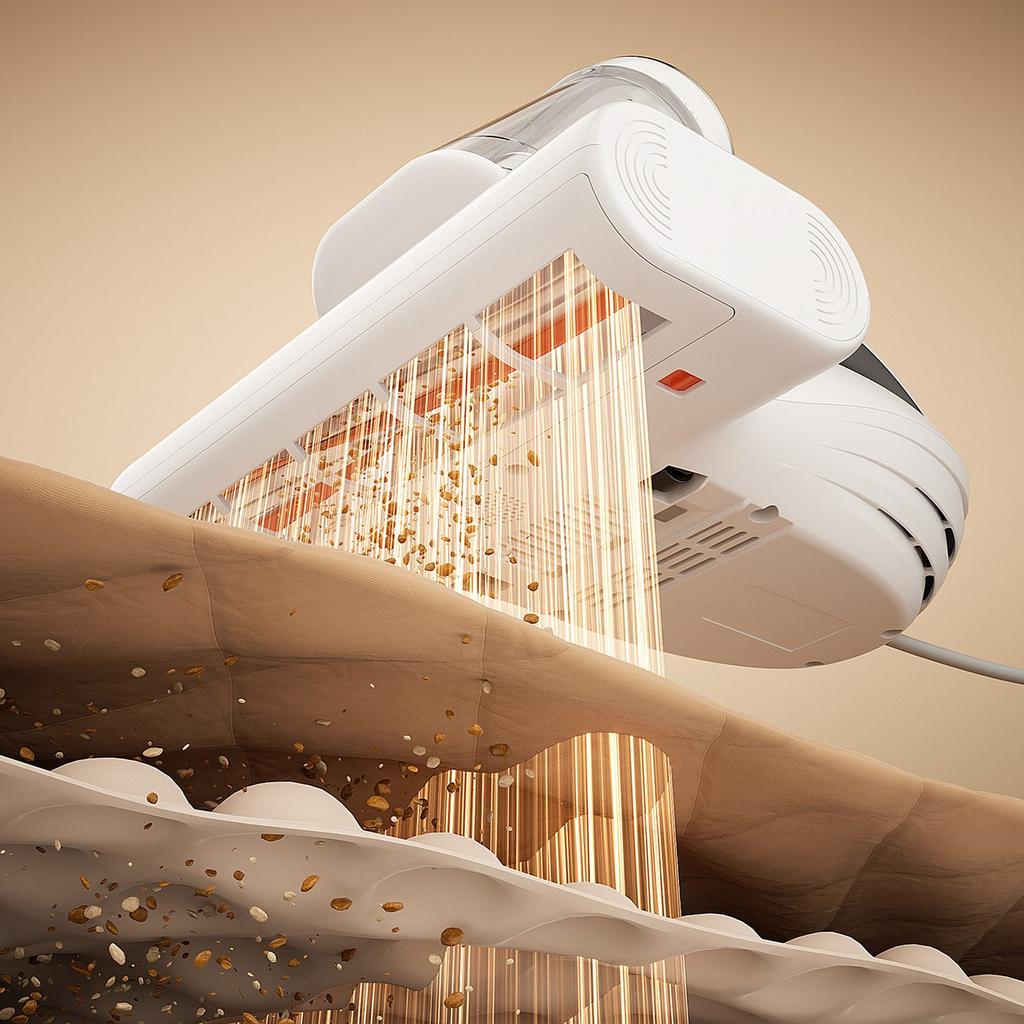 Mattress vacuum cleaner removes dust and allergens uwant M500 - white