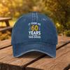 Happy th Birthday Printed Baseball Cap Unisex Duckbill Cap for Outdoor Sports Fitness Travel