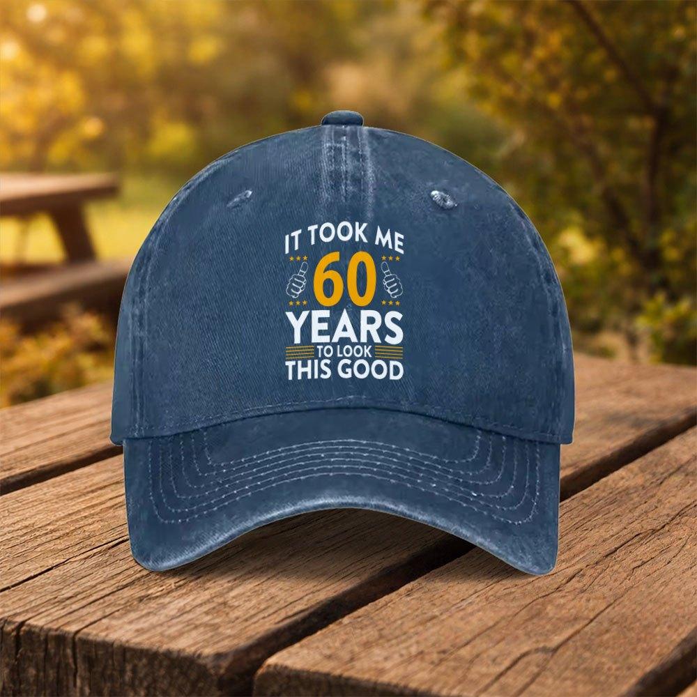 Happy th Birthday Printed Baseball Cap Unisex Duckbill Cap for Outdoor Sports Fitness Travel