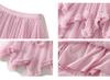 Women's Japanese Style Ruffle Mesh Midi Skirt - Fluffy Fairy Gauze with Wide Hem