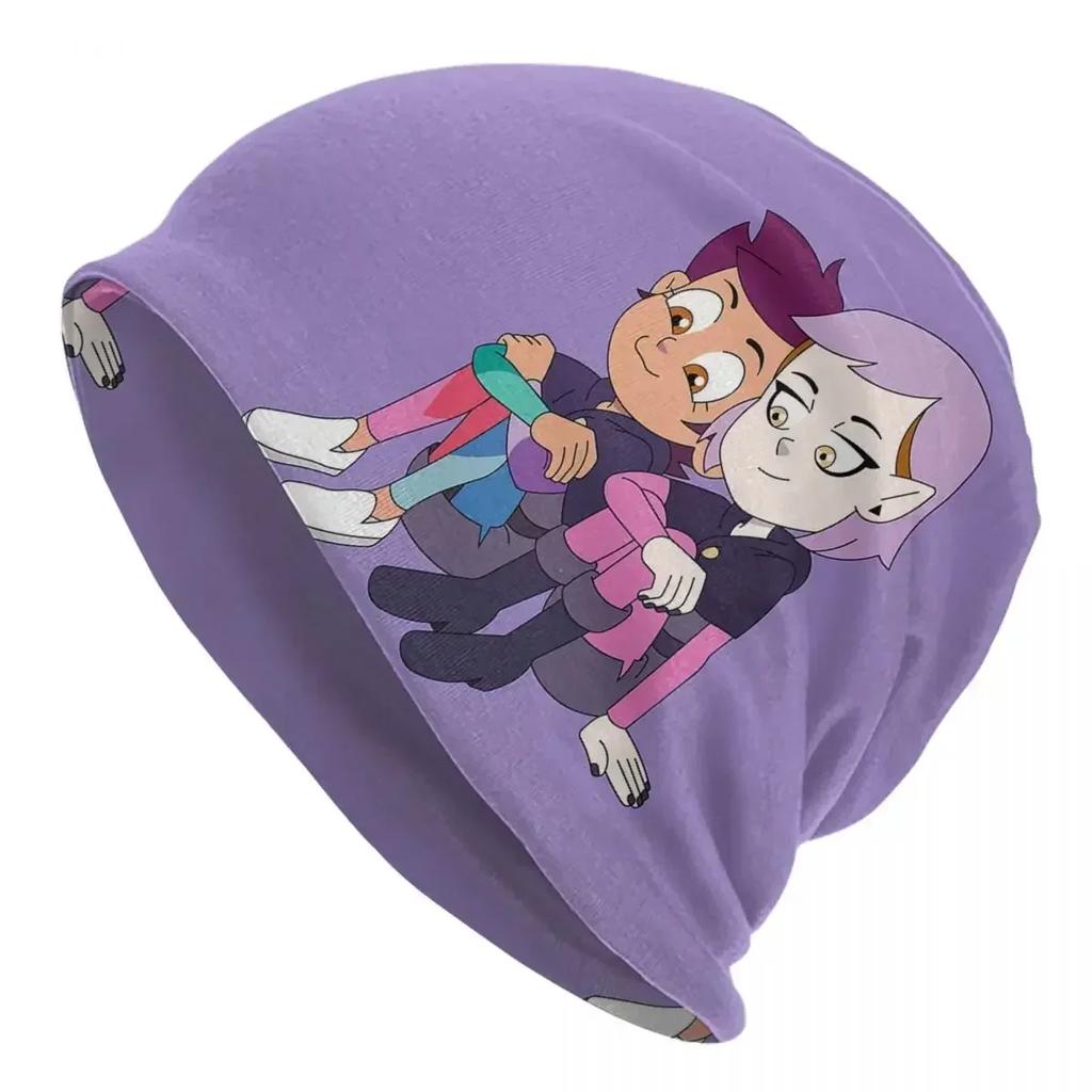 WoUnisex Unisex Chibi Owl House Winter Skullies Beanie Accessories Kawaii Bonnet Knit Hat Unique Warm Caps Christmas Gift Idea