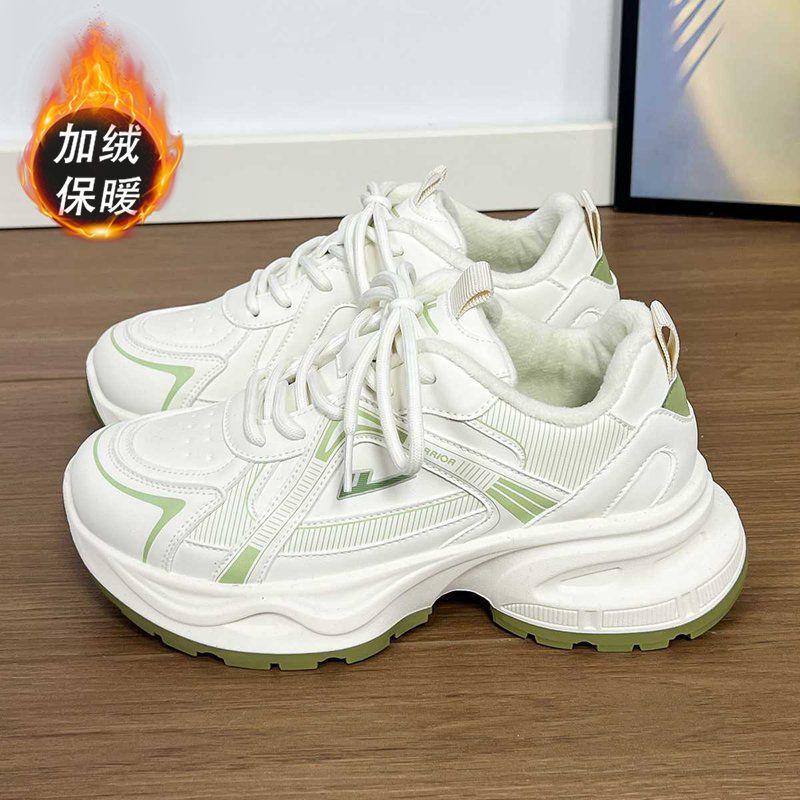 

WXY (S) -3840C fleece dad shoes fleece shoes platform casual shoes (magic 40