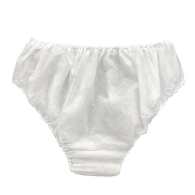 10X Disposable Underpants White Double Woven Paper Briefs  Unisex Underwear Drop