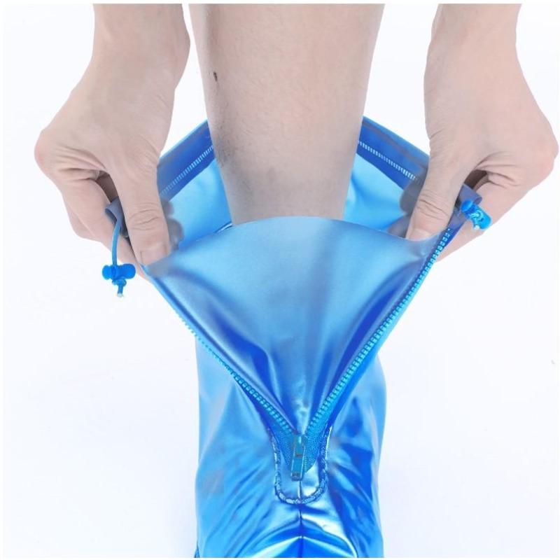 Regenstiefel, wasserdichte Schuhüberzüge, wasserdichte, rutschfeste Regenschuhüberzüge, außerhalb von Wasserschuhen, verdickte Abnutzung, Regenstiefel-Fußüberzüge