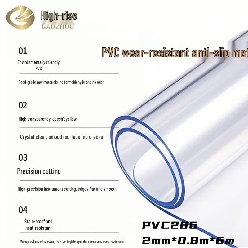 GAOZHUO PVC Transparent Table Protector Mat