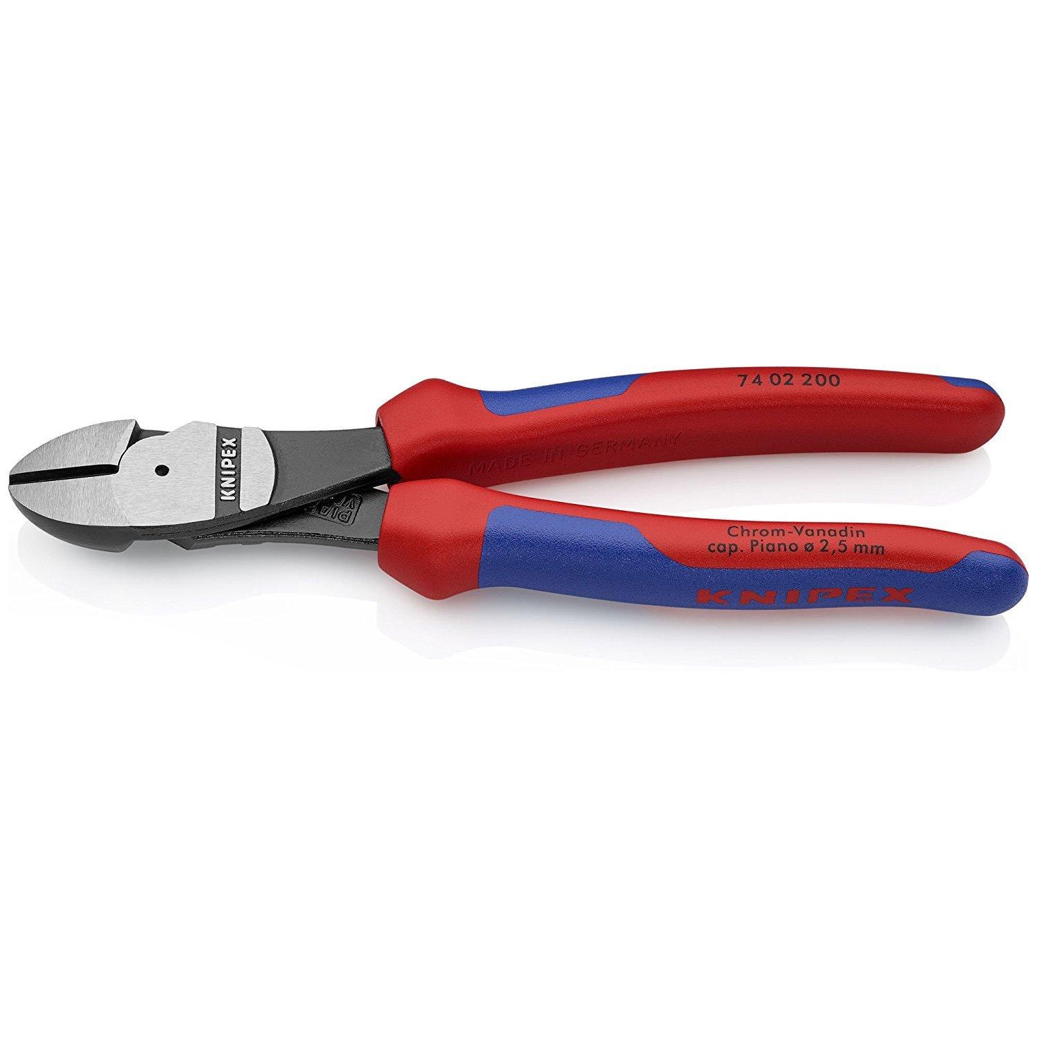 

KNIPEX 7402-200 Heavy-Duty Diagonal Cutting Pliers (for Hard Wire) (SB) 7402-200