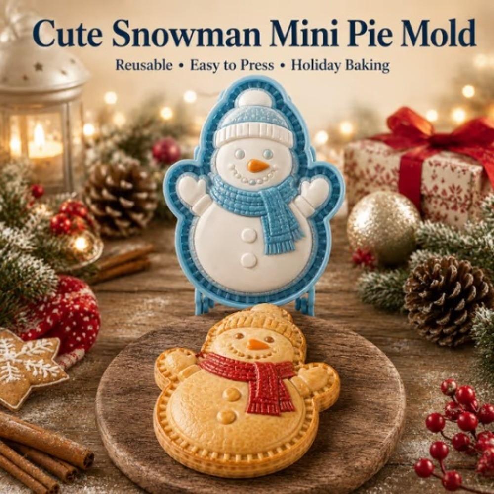 Plastic Pie Mold Collection Sled Bell Penguin Holiday Cookie Molds Mini Pie Molds Holiday Baking