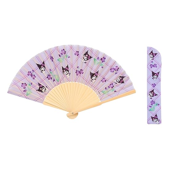 SANRIO Kuromi Folding Fan with Case 835986