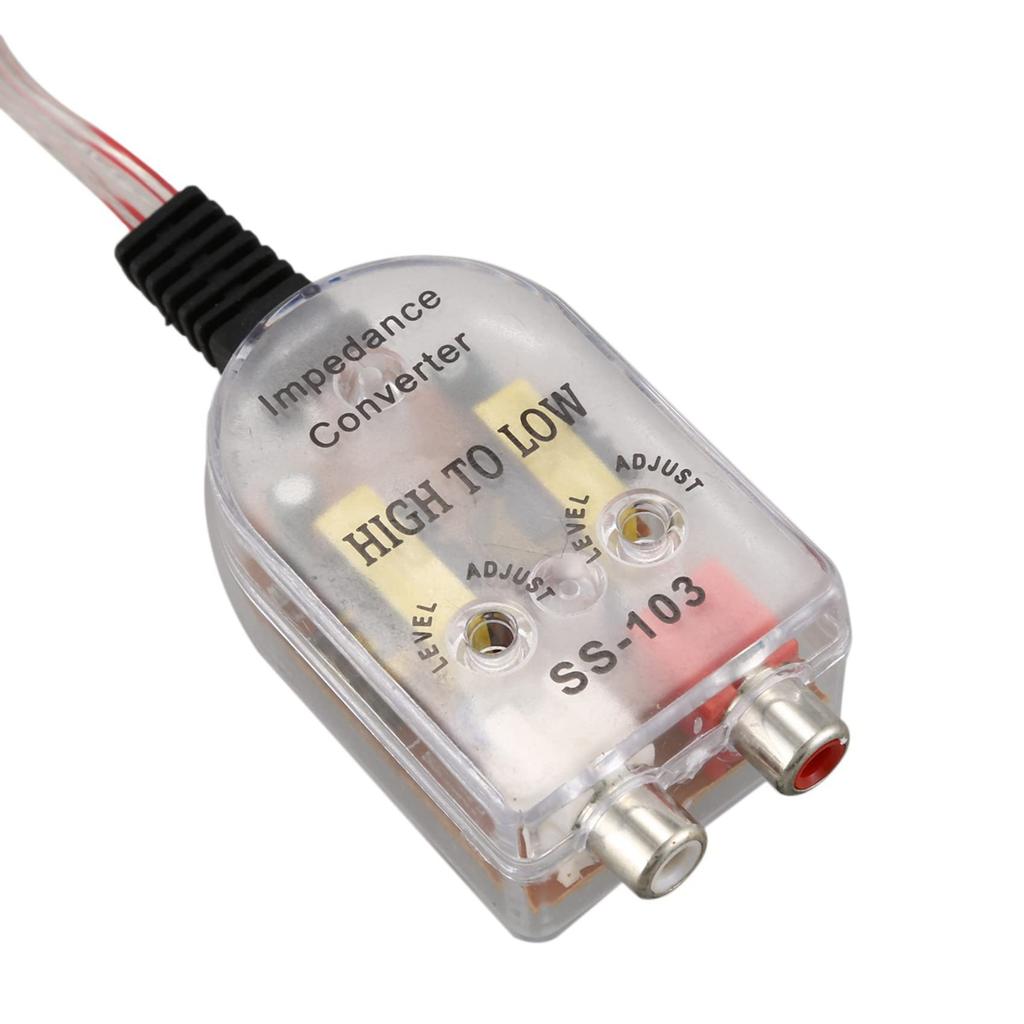 insiptions 2X Car Low Low Impedance Conversion Adapter Speaker RCA Line, 750083028