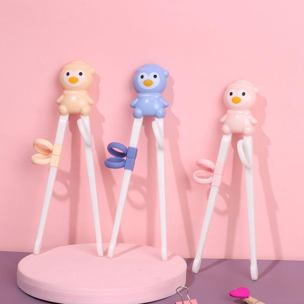 1 Pair Cartoon Chopsticks Children Eating Training Chopsticks Learn Chopsticks Correct Usage Baby Practice Chopstick Tableware