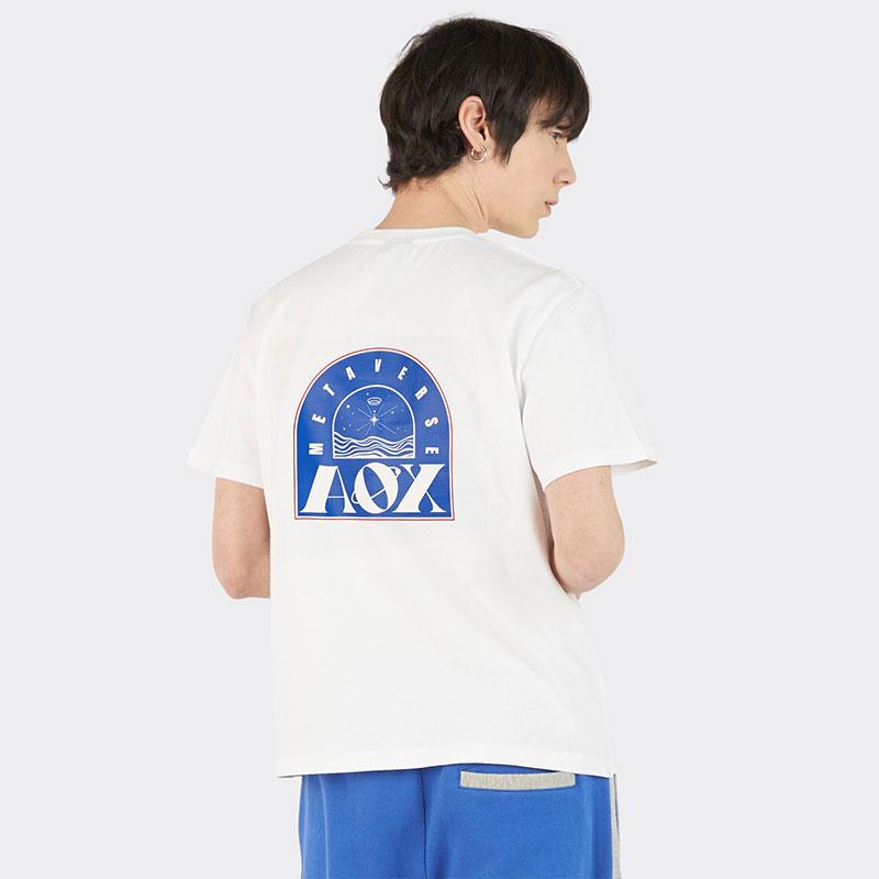 AOX Arch Metaverse Short Sleeve T-Shirts (White)