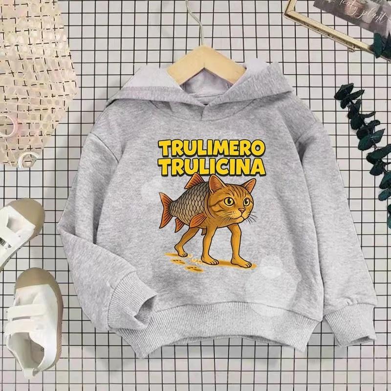 

Italian Brainrot Animal Children Hoodie Kids Sweatshirts Tung Sahur Tops Baby Boy Long Sleeve Girl Clothes Funny Tralalero Gift 100