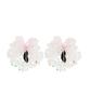 Swingset Angel Heart Bead Earrings (Clear)