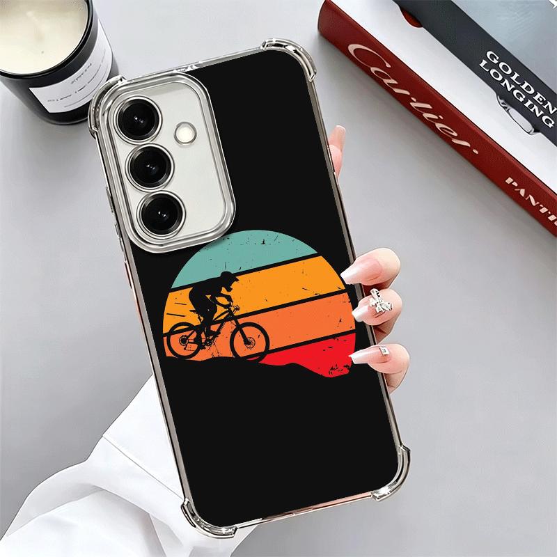 Mountain Bike Bicycle Soft Phone Case For Samsung A17 A27 A07 A37 A57 A16 A56 A15 A55 A14 A54 A13 A53 A26 A36 A25 A35 A24 A34 A2