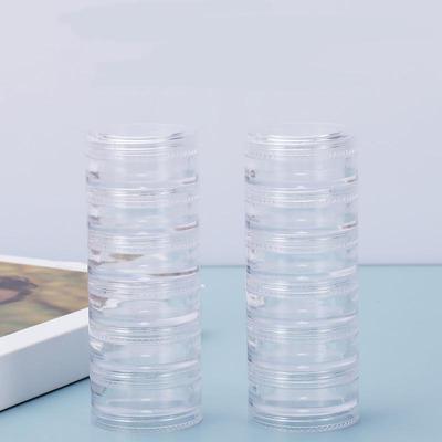 1PC PS Plastic Cosmetic Dispenser Cream Case Eyebrow Powder Eye Shadow Lotion Transparent