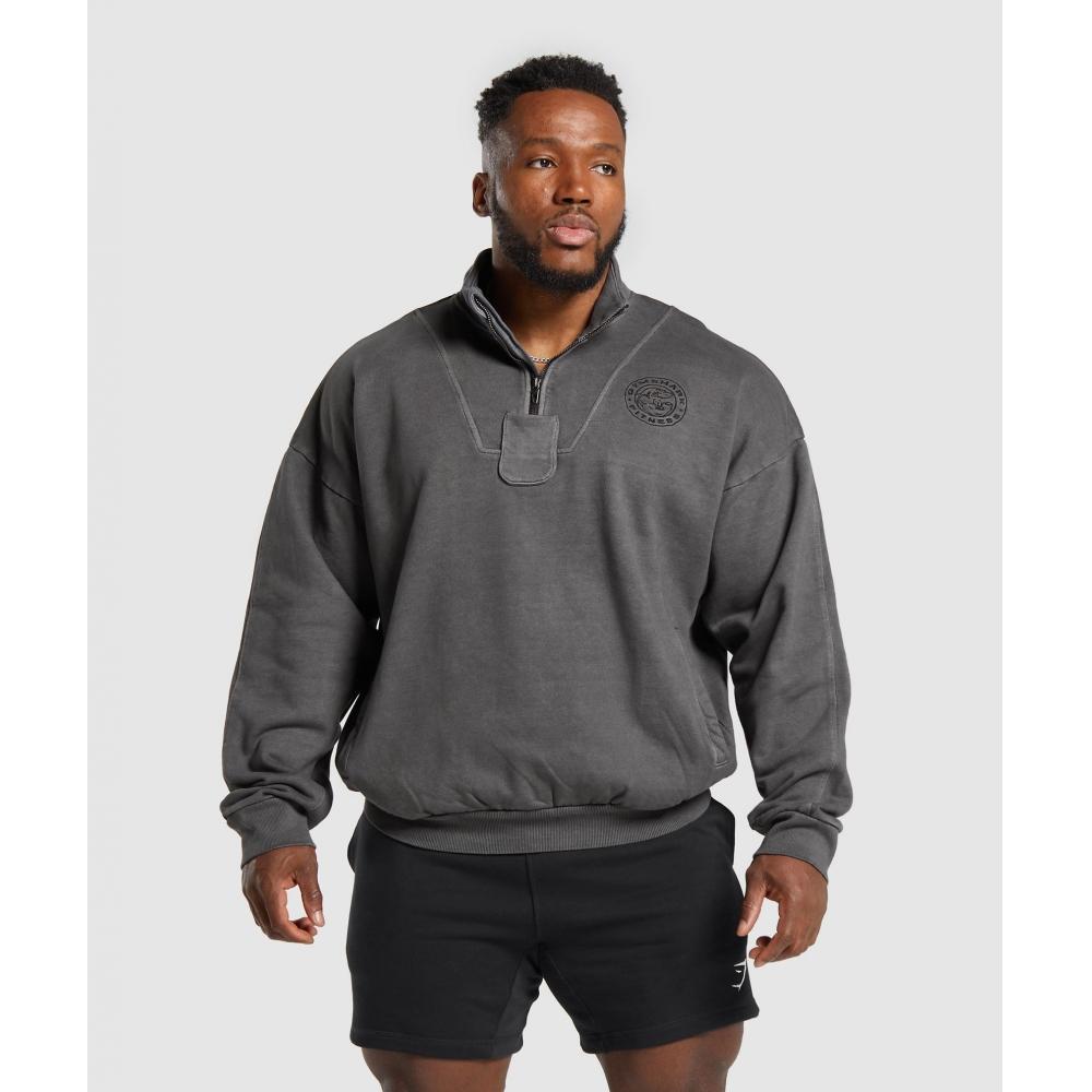 

GYMSHARK Premium Legacy 1 4 Молния Черный A7A3M BB67 XS