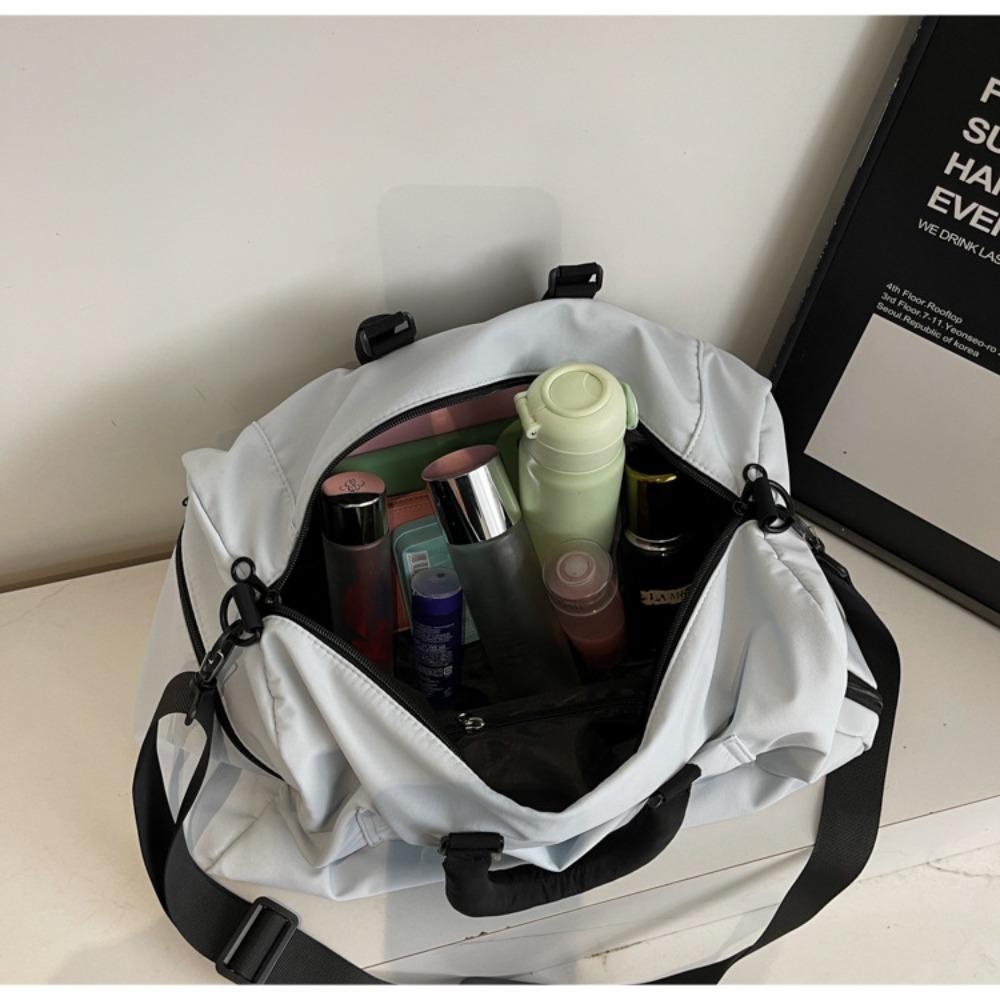 Short trip bag women's new fashion portable fitness bag large capacity wet and dry separation lightweight sports bag maternity bag