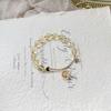 Qiaoen Natural Crystal Beaded Citrine Daisy Bracelet