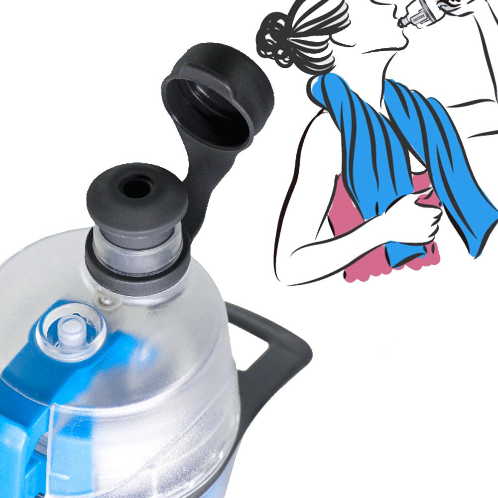 800ML Sports Water Bottle 2 In 1 Multi-Functional Portable Insulated Drinking & Misting Bottle for Bicycling Walking Running Outdoor Activities