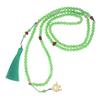 Fresh Ancient-Style Peace Buckle Necklace,New Tassel Beaded Long Crossbody Chain,Retro Jewelry For Women, Daily Accessory