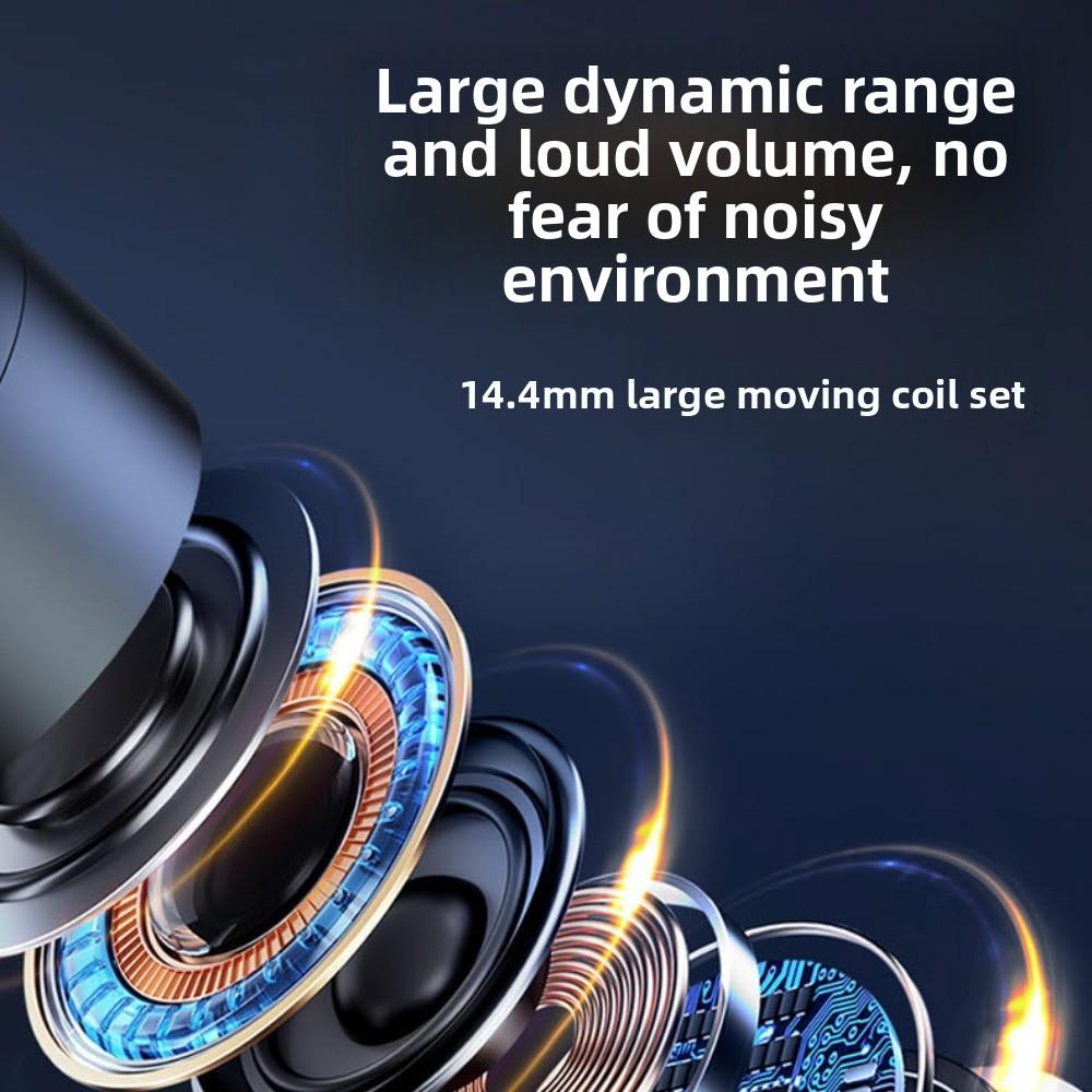 Rotatable Business Headset Screen Display Wireless Headphones Bluetooth Earphone  Sports