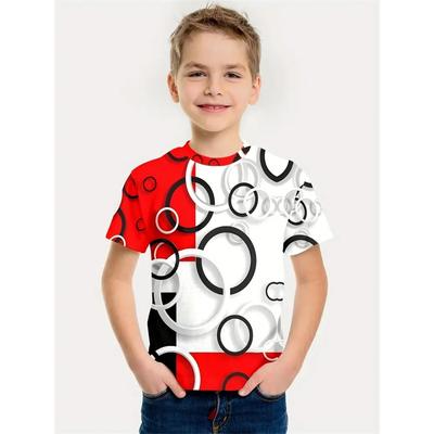 Simple 3d Print Retro Animal Top Tee Shirt Kids Boys Clothes Short Sleeve Casual Children's Clothing Fashion T Shirt For Boys