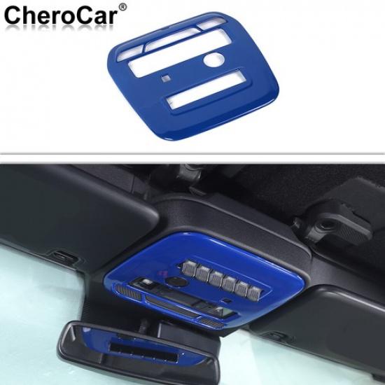 Blue Front Reading Light Frame Trim Cover Decor for Ford Bronco +Interior