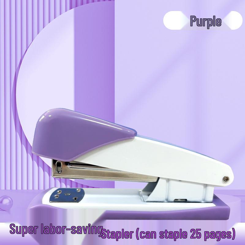 

Macaron Colors Medium Effort-Saving Stapler - Staples 20 Pages, Student Office Supplies