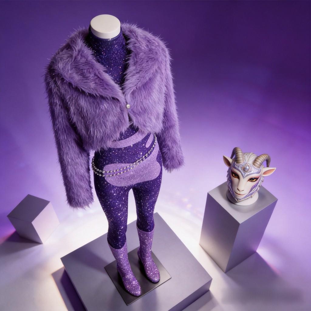 Zootopia Gazelle Cosplay Costume With Faux Fur For Halloween And Themed Parties