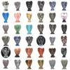 1.5" Guardian Angel Figurine Natural Healing Crystal Statue Home Stone Decor Study Craft Gift Trinket Room Ornament