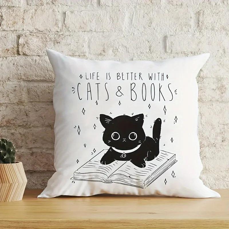 Federa Cuscino Decorativo con Fantasia Cane Gatto Decorazione Divano Soggiorno Sedia Casa Auto Camera da Letto Federa Cuscino Decorativa Morbida Federe Cuscino Corpo
