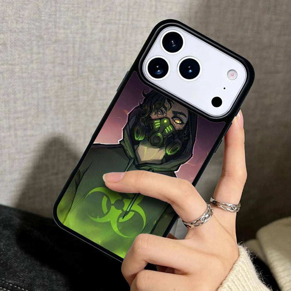Capa Case for iPhone 17 Air 16 Pro Max 15 Plus 11 13 Mini 14 12 Back Phone Cover Nuclear Mask Gas Mask
