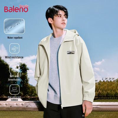 Baleno Men's Waterproof Windproof Hooded Outdoor Casual Jacket