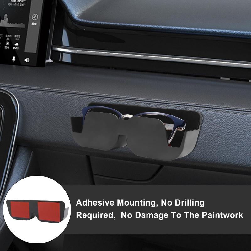 Car Glasses Holder Plastic Multi-Function Fashion Glasses Storage Box With Felt Pad Automobiles Interior Home Accessories