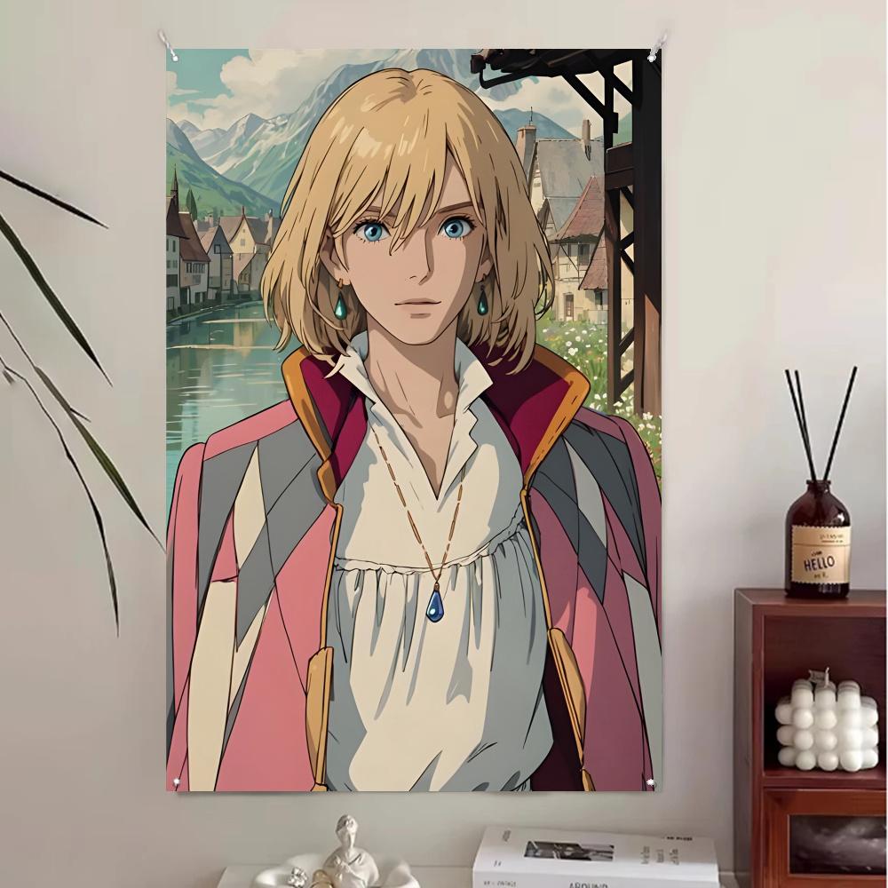

Moving Howl Sophie Castle Mosaic 5D DIY Handmade Embroidery Cross Stitch Diamond Painting Kit Round Drill Rome Decor Gift Round 20x30cm