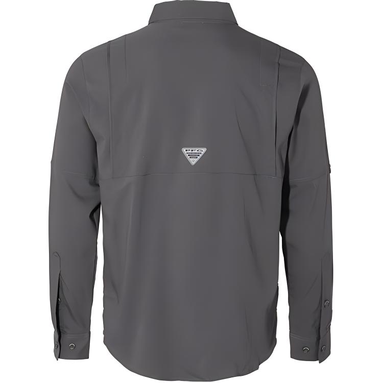 Columbia Fishing Series Comfortable Breathable Lightweight Casual Sun Protection Long Sleeve Shirt Unisex shirts Gray FJ7253-023