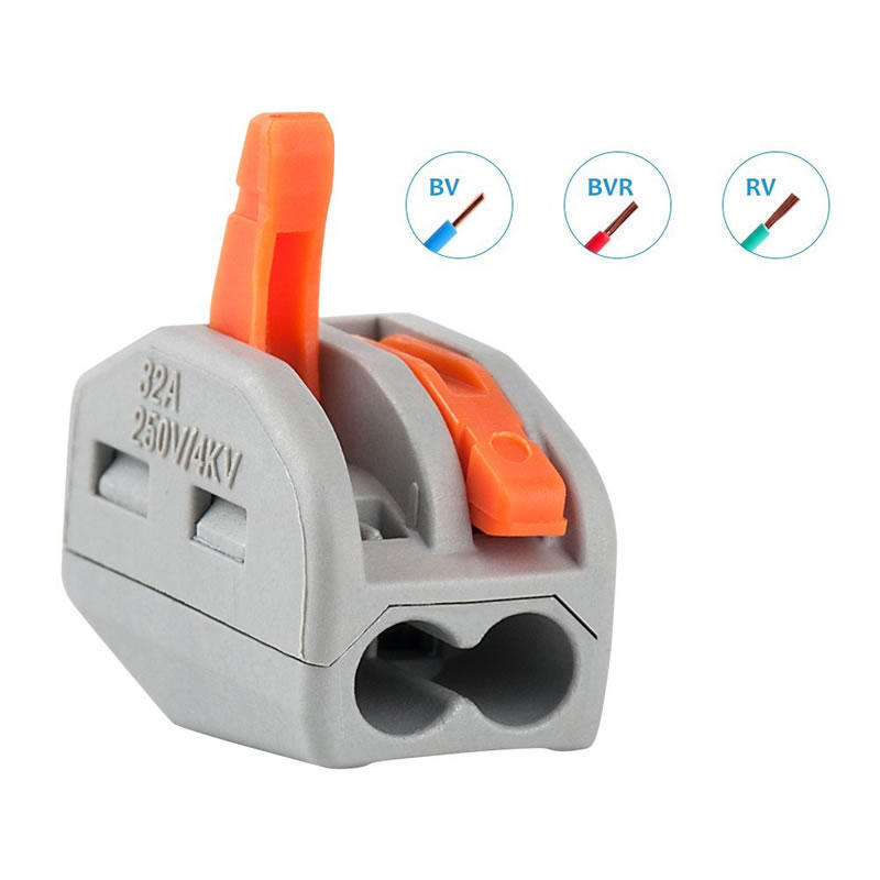 Terminal 3 Wege Federhebel 10pcs Wiederverwendbar Draht Stecker Praktisch