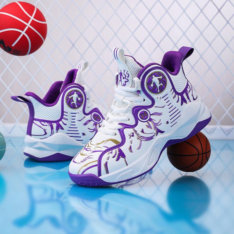 Kobe Boys Waterproof Leather Basketball Shoes 2025: Youth Autumn/Winter Sports & Training Sneakers