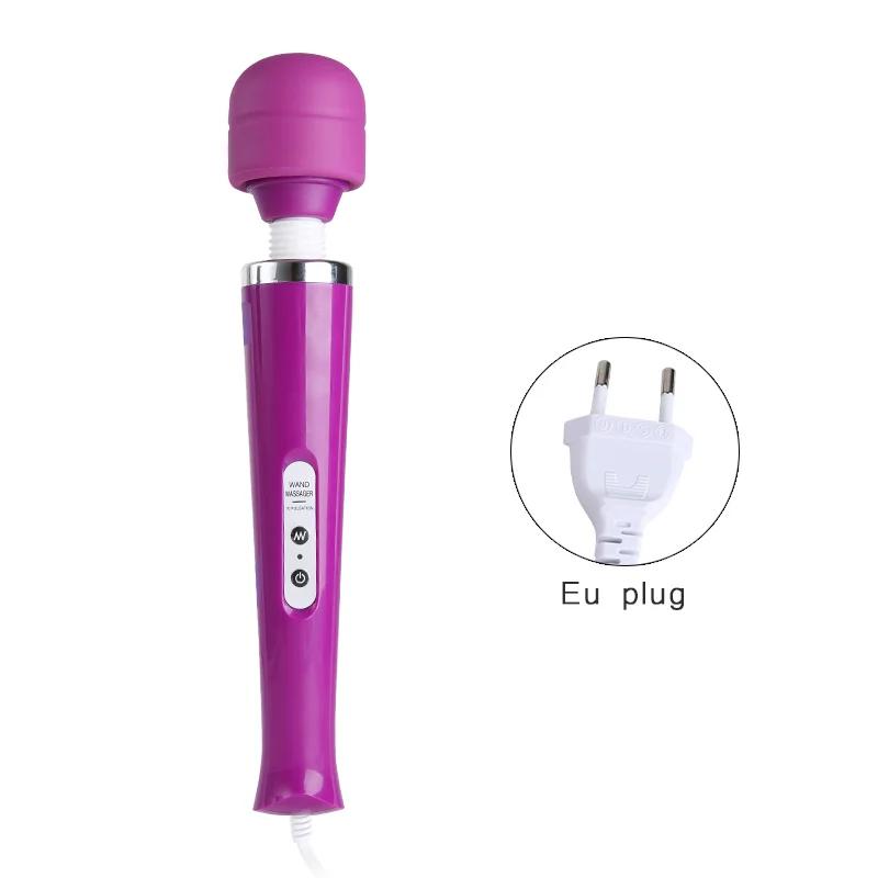 Dildo Vibrator Powerful 10 Speeds Erotic Toy  EU Plug AV Rod Sex Toys for Women G Spot Vaginal Stimulator Massage Magic Wand 18+