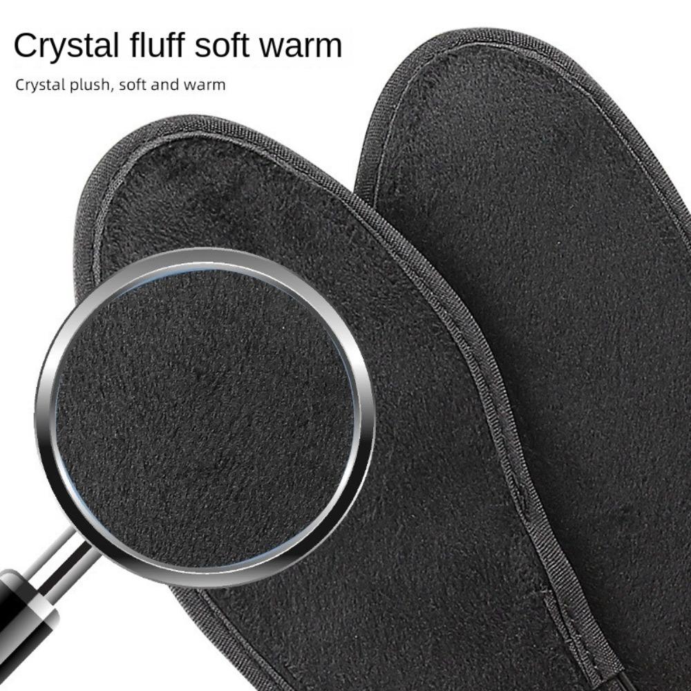 1 Pair New Rechargeable Heated Insoles Washable Thermal Outdoor Foot Warmers Soft Camping Heated Insoles Fishing Camping Hiking